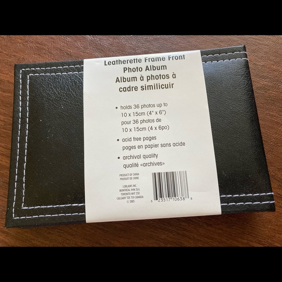 Leatherette photo album with frame front - Picture 2 of 3